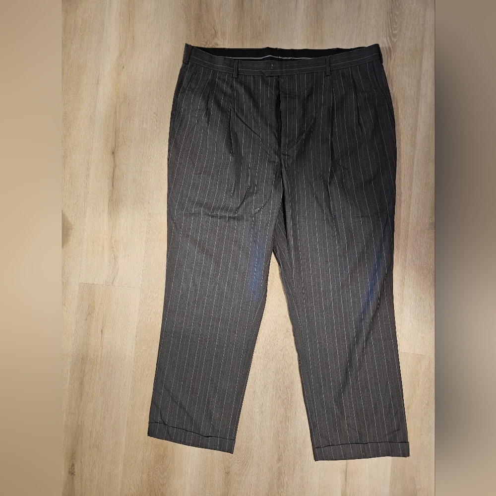 Men's GREY Pinstripe Pants